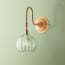 shanty wall fixture in antiqued brass