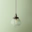 Smaller Aquila pendant shade in clear glass