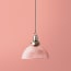 Smaller Cupola pendant shade in clear prismatic glass
