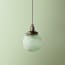 Smaller Espere pendant shade in clear waffle glass