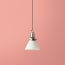 Flora ceramic pendant shade in aran glaze