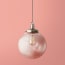 Larger Espere pendant shade in clear waffle glass
