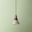 Flora ceramic pendant shade in natural plaster