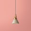 Flora ceramic pendant shade in natural plaster