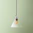 Hazelette pendant shade in clear glass