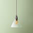 Hazelette pendant shade in clear glass