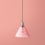 Hazelette pendant shade in magenta bubble glass