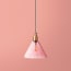 Hazelette pendant shade in magenta bubble glass