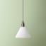 Hazelette pendant shade in opaline glass