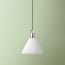 Hazelette pendant shade in opaline glass