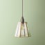 Hexagonal Luxor lantern in clear glass