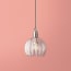 Smaller Pumpkin pendant shade in clear glass