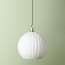 Larger Pumpkin pendant shade in opaline glass