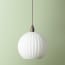 Larger Pumpkin pendant shade in opaline glass