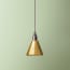 Stanlette pendant shade in antique brass