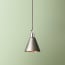 Stanlette pendant shade in gunmetal with copper interior