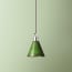 Stanlette pendant shade in military green with copper interior