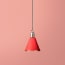 Stanlette pendant shade in red with copper interior