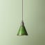 Stanlette pendant shade in military green with copper interior