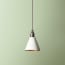 Stanlette pendant shade in stone with copper interior