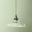 Larger Swurly pendant shade in clear glass