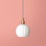 Smaller Pumpkin pendant shade in opaline glass
