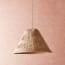 Vanesu pendant shade with binga pattern in natural