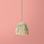 7 inch pendant shade in herbal and weld bower printed cotton by Morris & Co