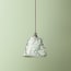 7 inch pendant shade in thyme wallflower printed cotton by Morris & Co