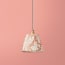 7 inch pendant shade in brick dust wallflower printed cotton by Morris & Co