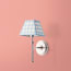 Single chukka wall fixture in antiqued silver