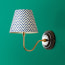 Drake cordless wall fitting in wood and brass