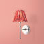 Single chukka wall fixture in antiqued silver