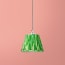 7 inch pendant shade in green harlequin by Matthew Williamson