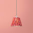 7 inch pendant shade in red harlequin by Matthew Williamson