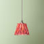 7 inch pendant shade in red harlequin by Matthew Williamson
