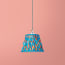 7 inch pendant shade in blue herringbone by Matthew Williamson