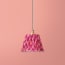 7 inch pendant shade in pink herringbone by Matthew Williamson