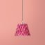 7 inch pendant shade in pink herringbone by Matthew Williamson