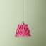 7 inch pendant shade in pink herringbone by Matthew Williamson