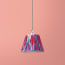 7 inch pendant shade in magenta mala ikat by Matthew Williamson