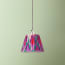 7 inch pendant shade in magenta mala ikat by Matthew Williamson