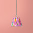 7 inch pendant shade in pink mala ikat by Matthew Williamson