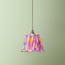 7 inch pendant shade in pink mala ikat by Matthew Williamson