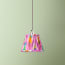 7 inch pendant shade in pink mala ikat by Matthew Williamson