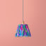 7 inch pendant shade in purple mala ikat by Matthew Williamson