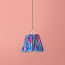 7 inch pendant shade in purple mala ikat by Matthew Williamson