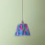 7 inch pendant shade in purple mala ikat by Matthew Williamson