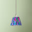 7 inch pendant shade in purple mala ikat by Matthew Williamson