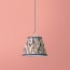 7 inch pendant shade in natural Disco Zebra by Matthew Williamson